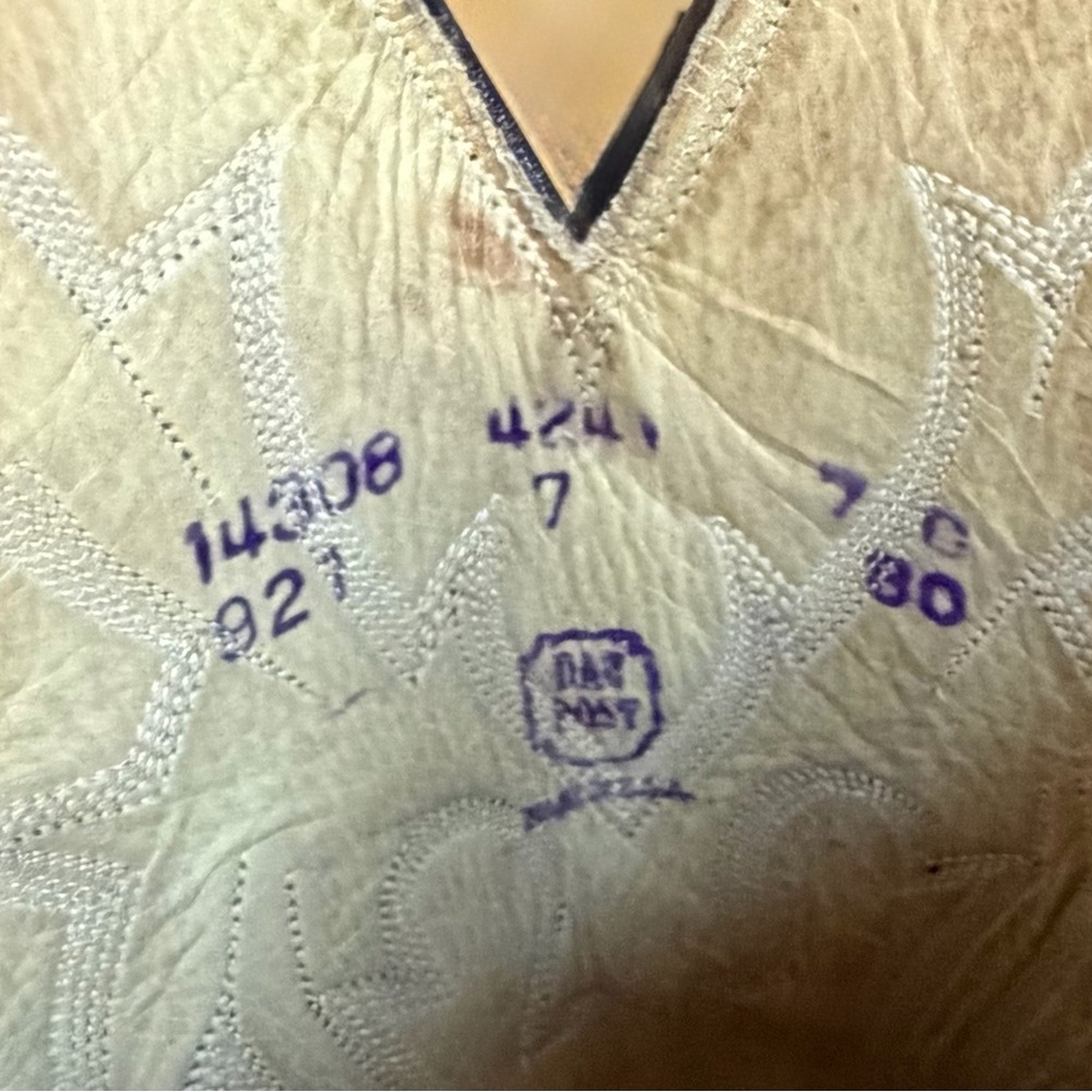 Dan Post Vintage Leather & Snake Brown Cowboy Boots - Picture 6 of 6